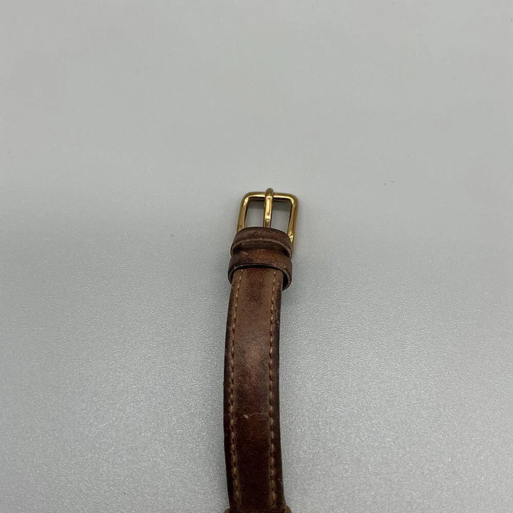 Fossil BQ1374 Womens Watch 26mm MOP Dial Brown Leather Gold Tone New Battery